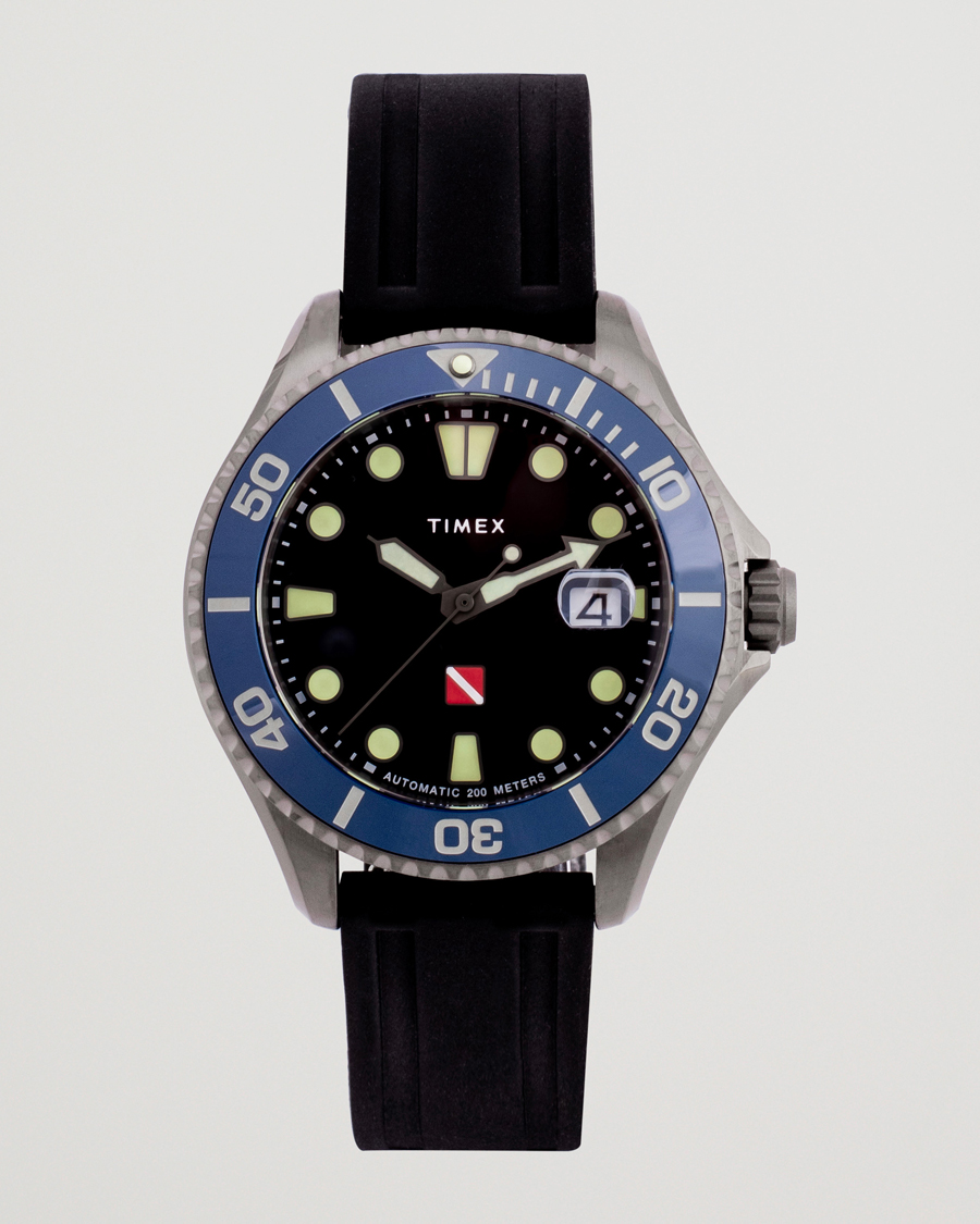 Heren | Timex Deep Water Tiburón Automatic 44mm Black Dial | Timex | Deep Water Tiburón Automatic 44mm Black Dial