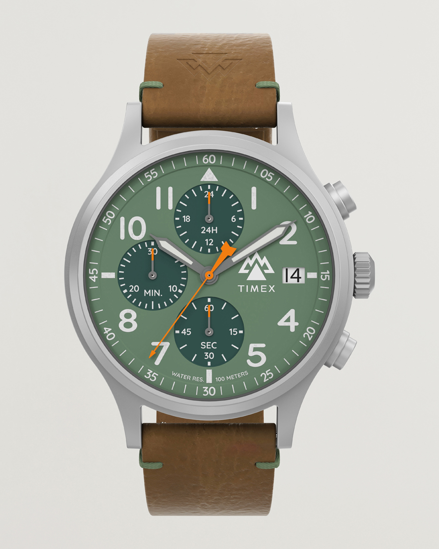 Heren | Timex Expedition North Sierra Chronograph 42mm Green Dial | Timex | Expedition North Sierra Chronograph 42mm Green Dial