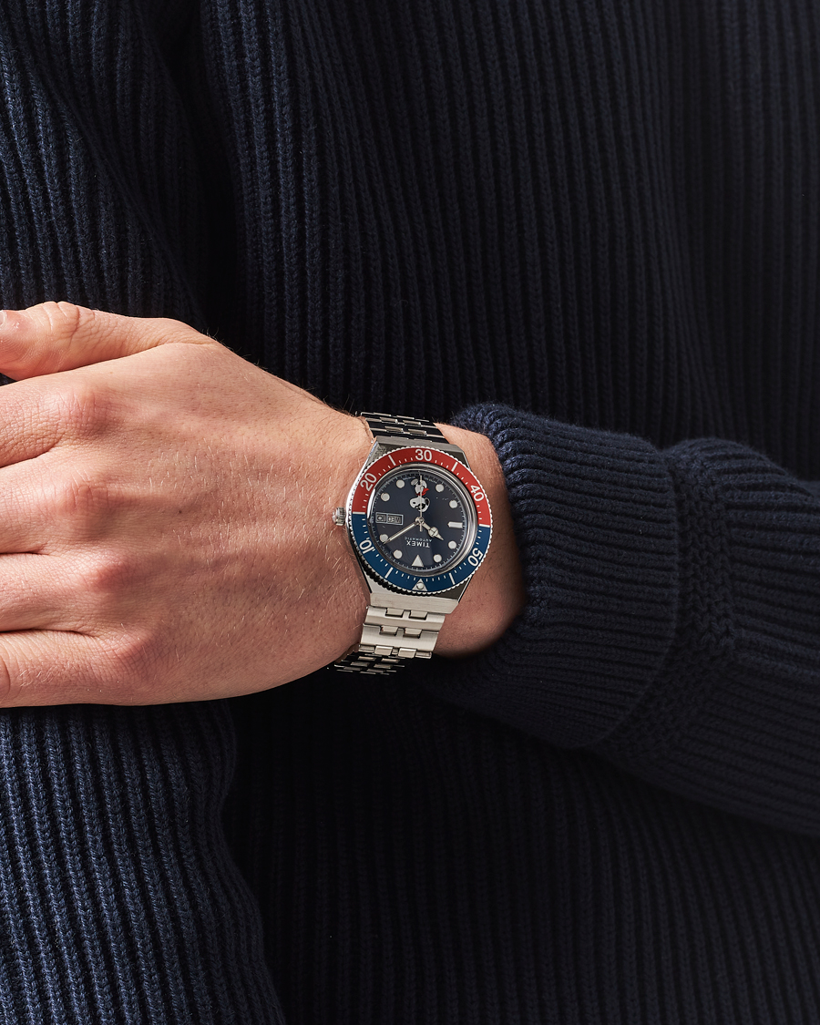Heren | Timex M79 X Peanuts Masked Marvel Automatic 40mm Blue Dial | Timex | M79 X Peanuts Masked Marvel Automatic 40mm Blue Dial