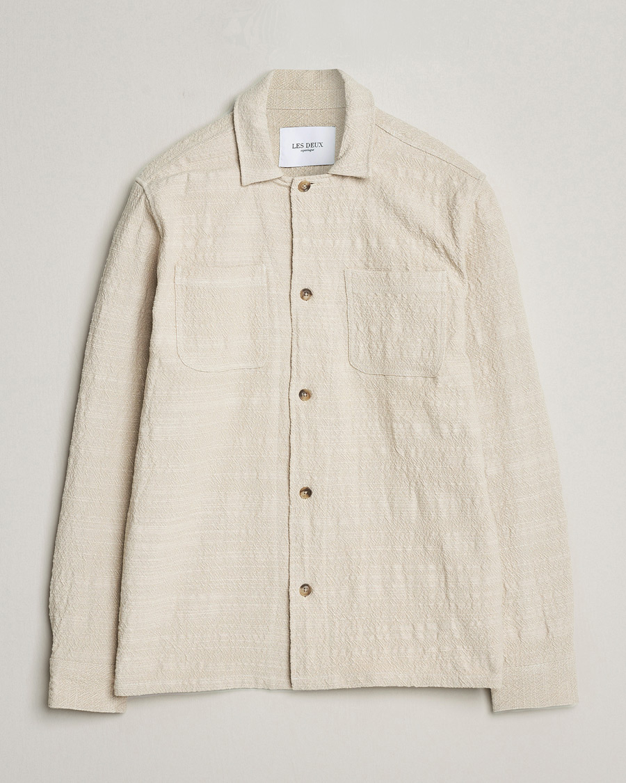 Heren | Overhemden | LES DEUX | Isaac Overshirt Ivory
