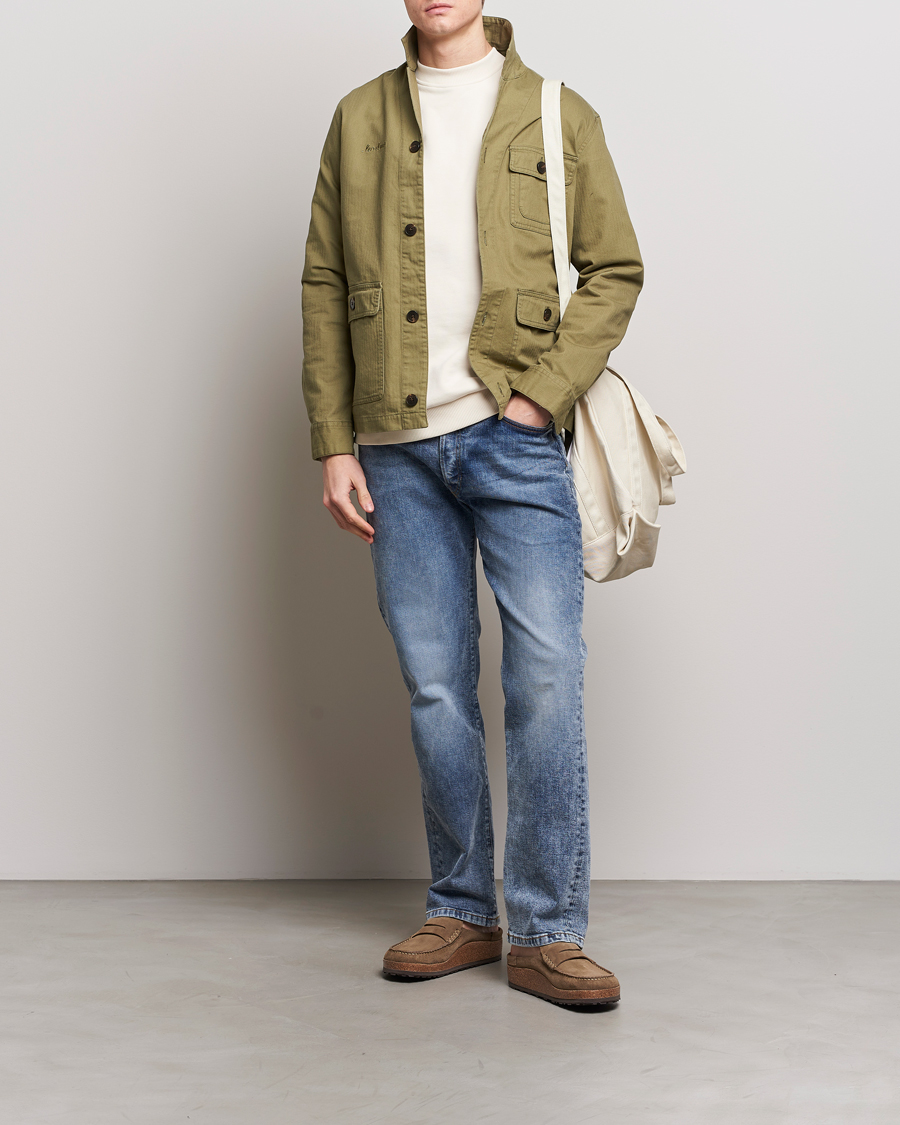 Heren | Overhemden | LES DEUX | Lester Fatigue Shirt Surplus Green