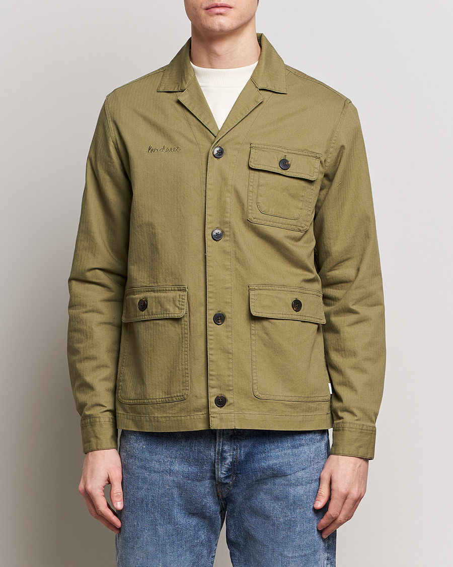 Heren | LES DEUX | LES DEUX | Lester Fatigue Shirt Surplus Green