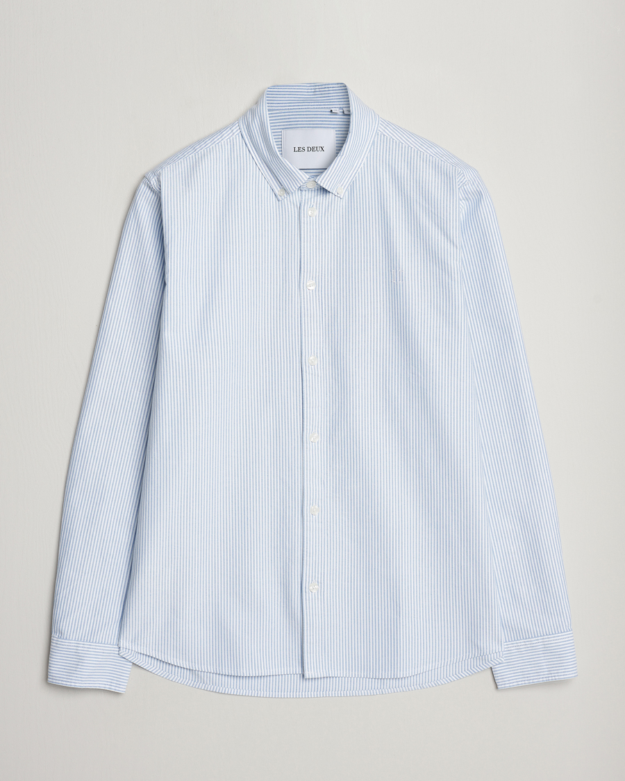 Heren | Overhemden | LES DEUX | Kristian Oxford Shirt Light Blue/White