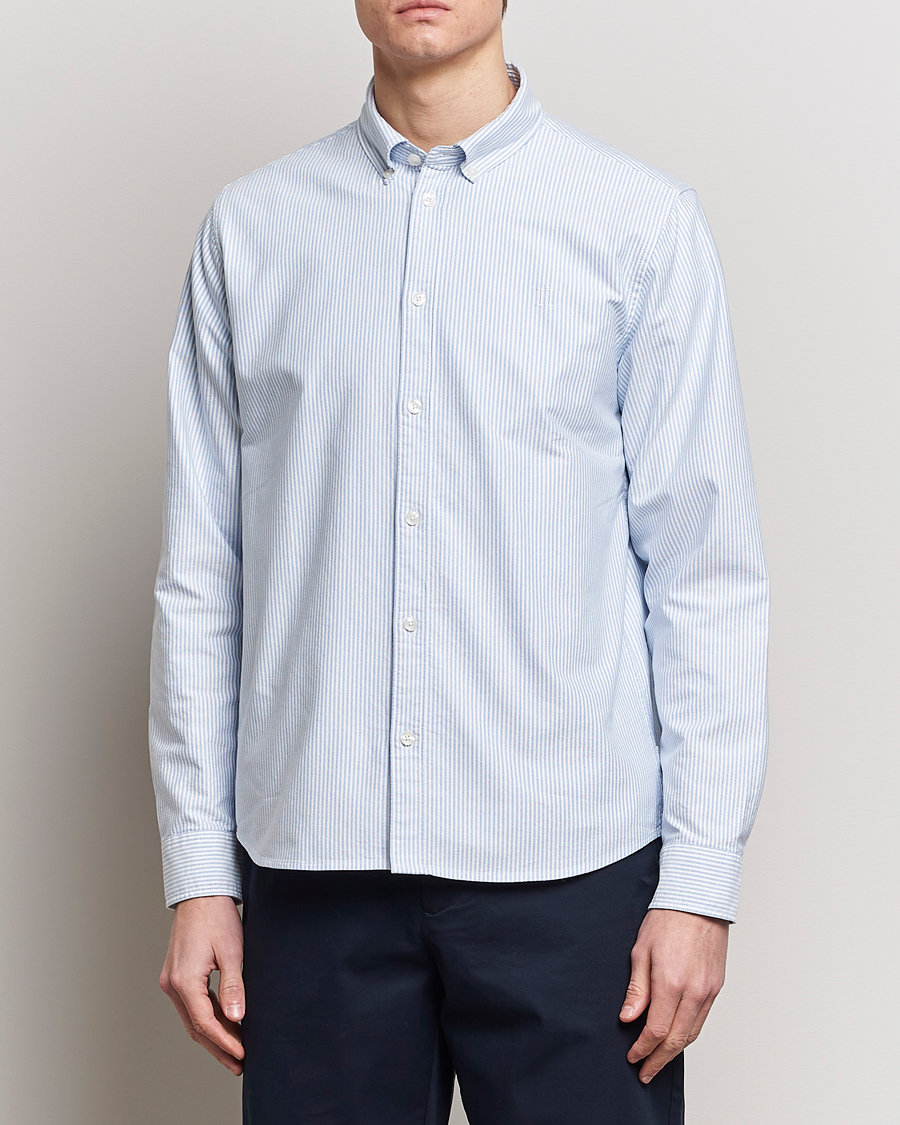 Heren |  | LES DEUX | Kristian Oxford Shirt Light Blue/White