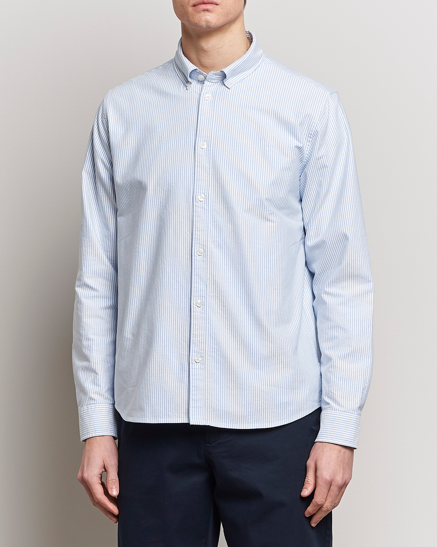 Heren | Overhemden | LES DEUX | Kristian Oxford Shirt Light Blue/White