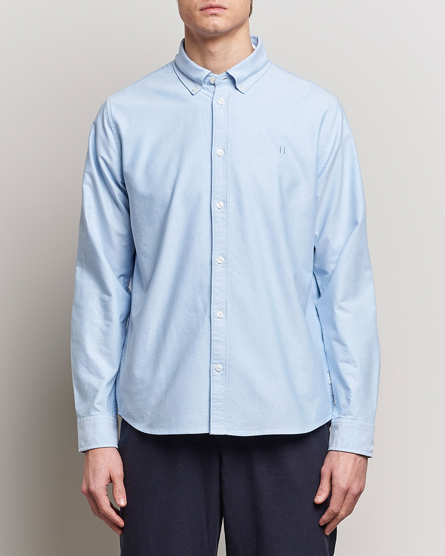 Heren | LES DEUX | LES DEUX | Kristian Oxford Shirt Light Blue