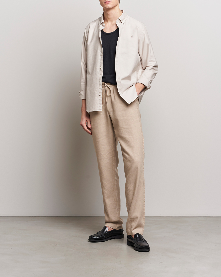 Heren | Overhemden | LES DEUX | Kristian Oxford Shirt Dark Sand