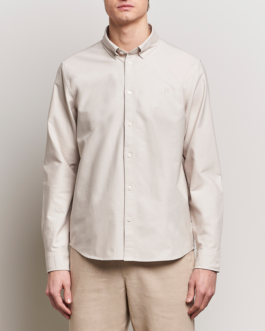 Heren | LES DEUX | LES DEUX | Kristian Oxford Shirt Dark Sand