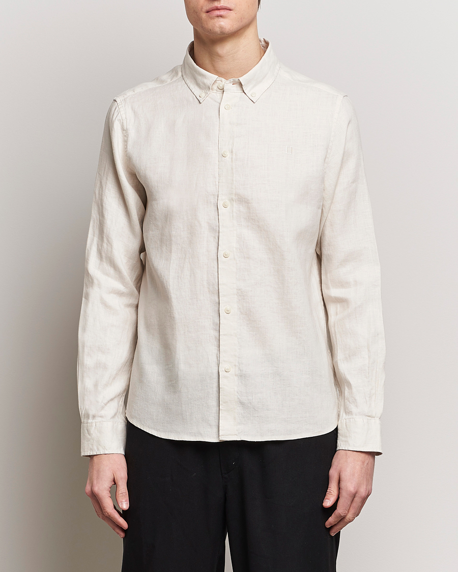 Heren | Overhemden | LES DEUX | Kristian Linen Button Down Shirt Ivory