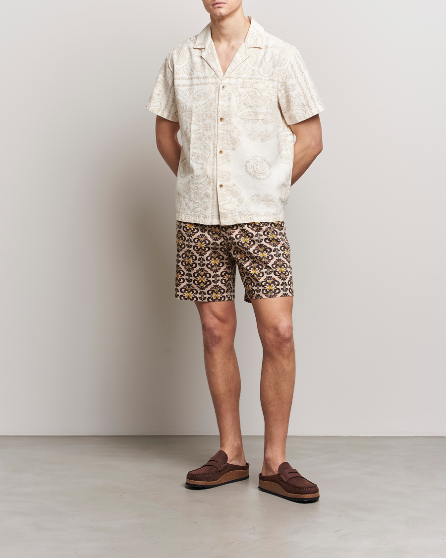 Heren | Korte broek | LES DEUX | Hendrix Printed Shorts Light Sand