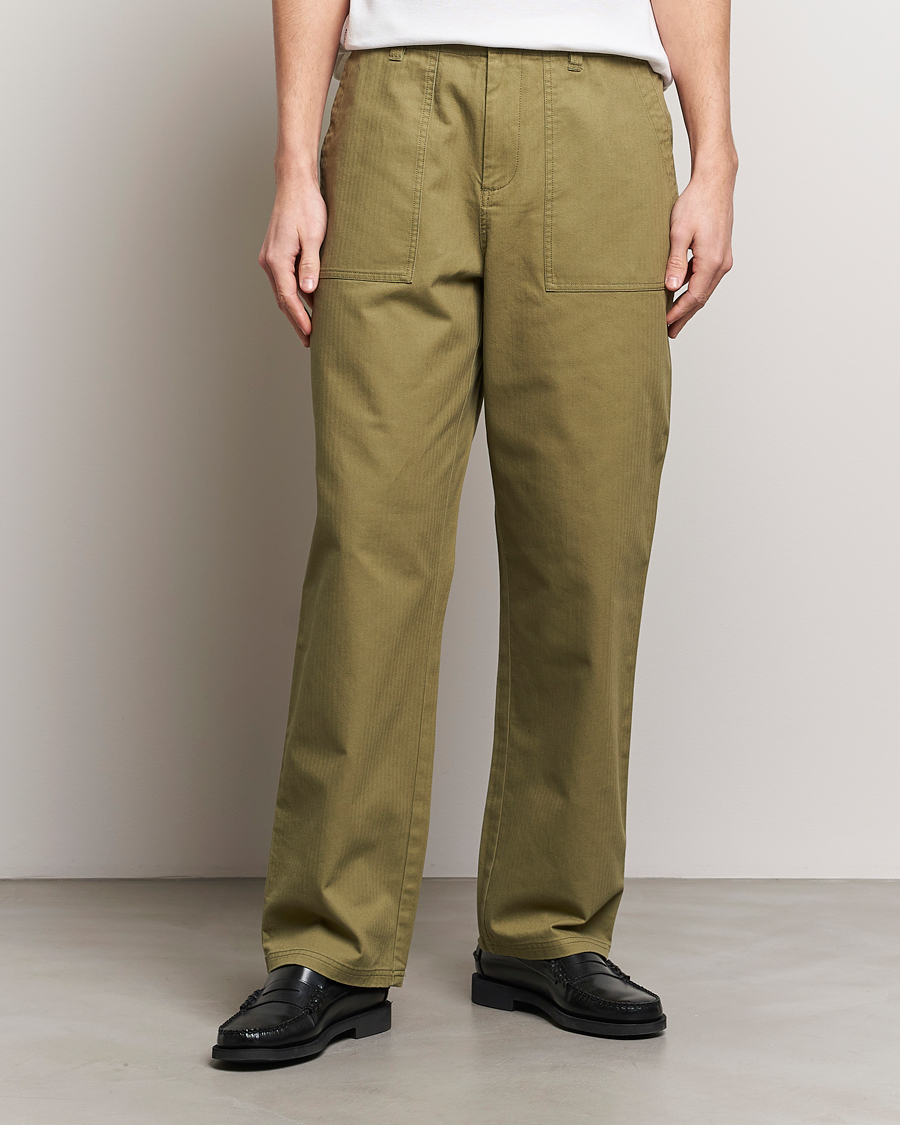 Heren | LES DEUX | LES DEUX | Lester Fatigue Pants Surplus Green