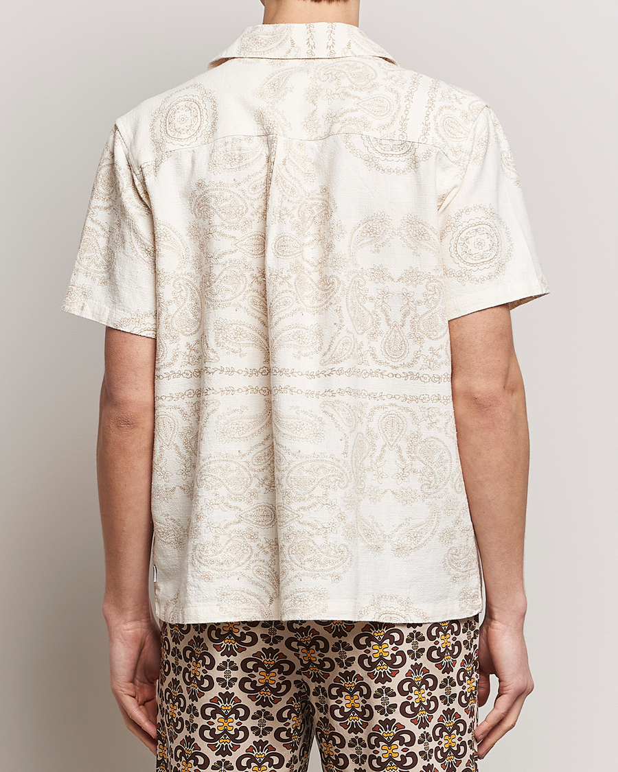 Heren | Overhemden | LES DEUX | Lesley Paisley Short Sleeve Shirt Light Ivory