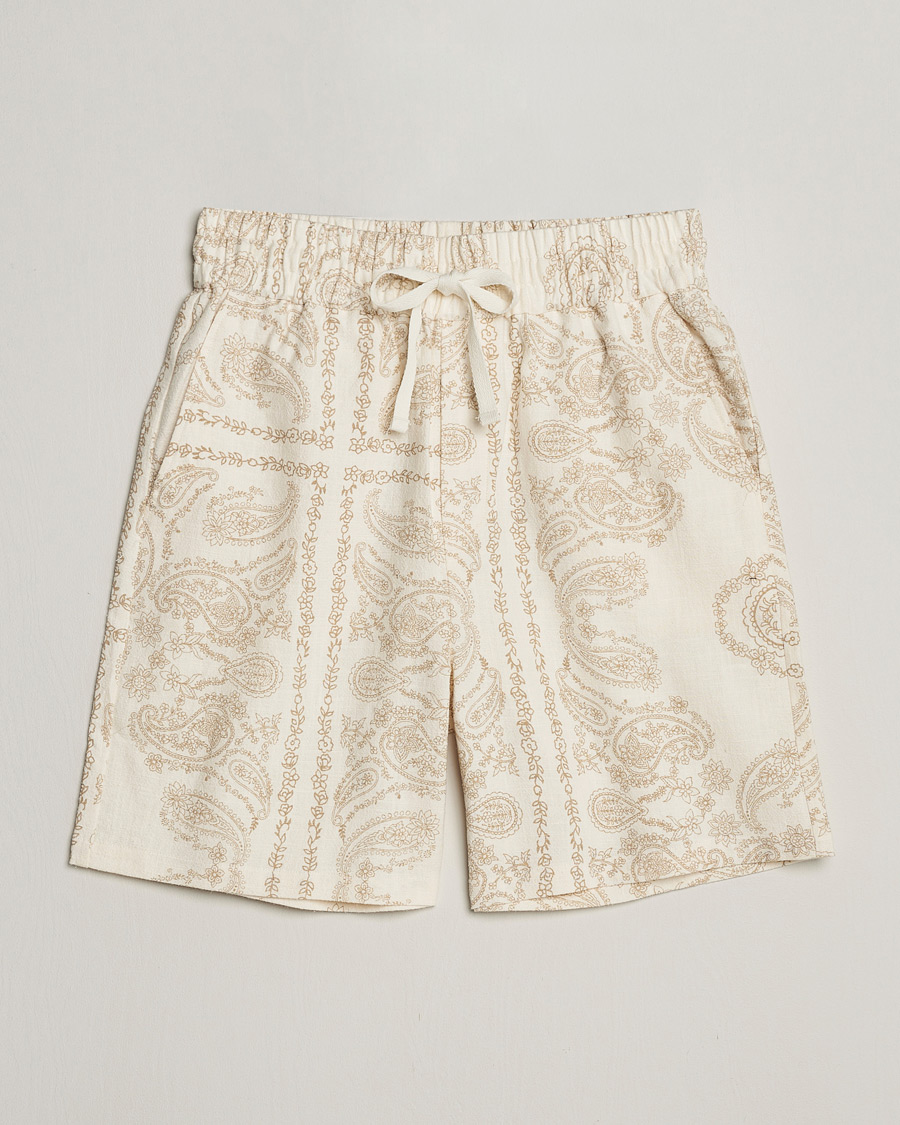 Heren | Korte broek | LES DEUX | Lesley Paisley Shorts Light Ivory
