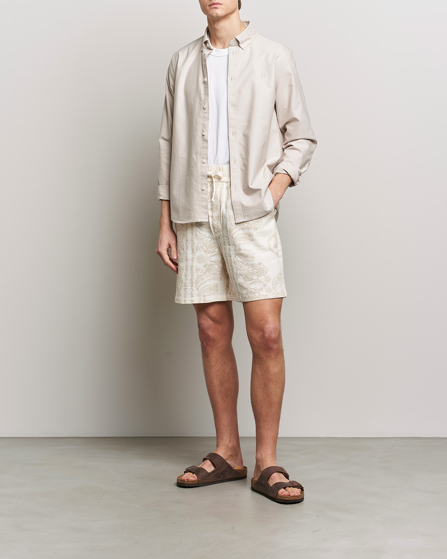Heren | Korte broek | LES DEUX | Lesley Paisley Shorts Light Ivory