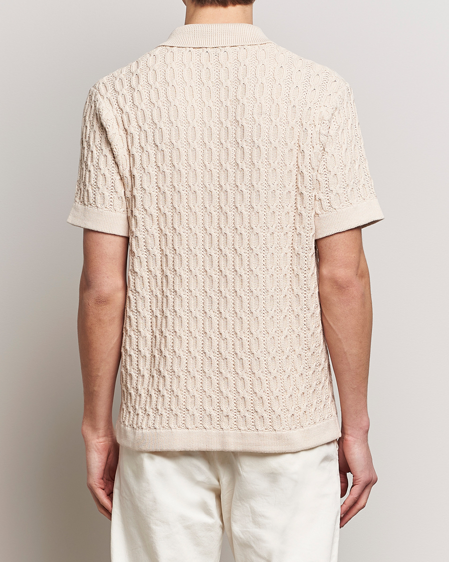 Heren | Overhemden | LES DEUX | Garret Knitted Short Sleeve Shirt Ivory
