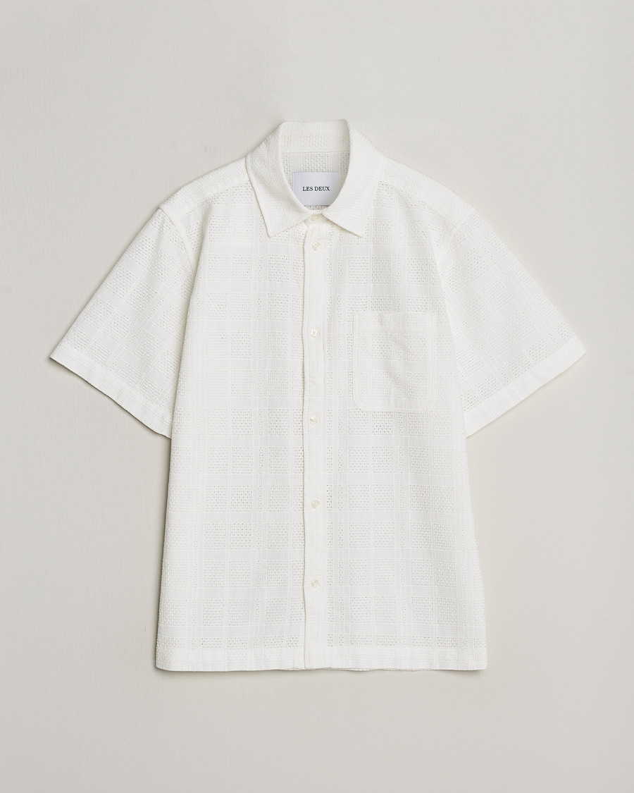 Heren | Overhemden | LES DEUX | Charlie Short Sleeve Shirt Light Ivory