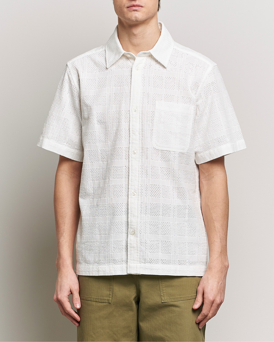 Heren | LES DEUX | LES DEUX | Charlie Short Sleeve Shirt Light Ivory