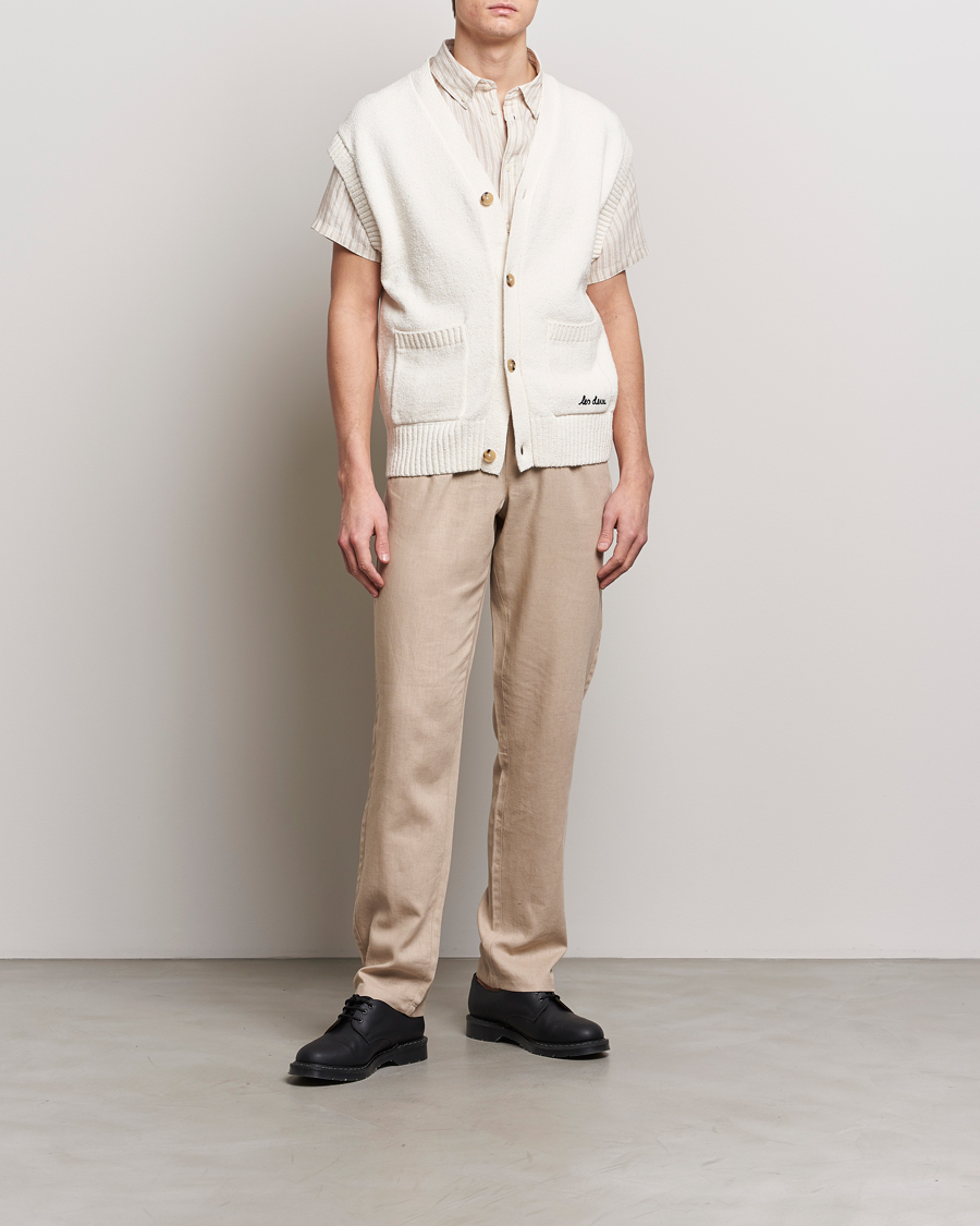 Heren | Truien | LES DEUX | Brad Cardigan Vest Ivory