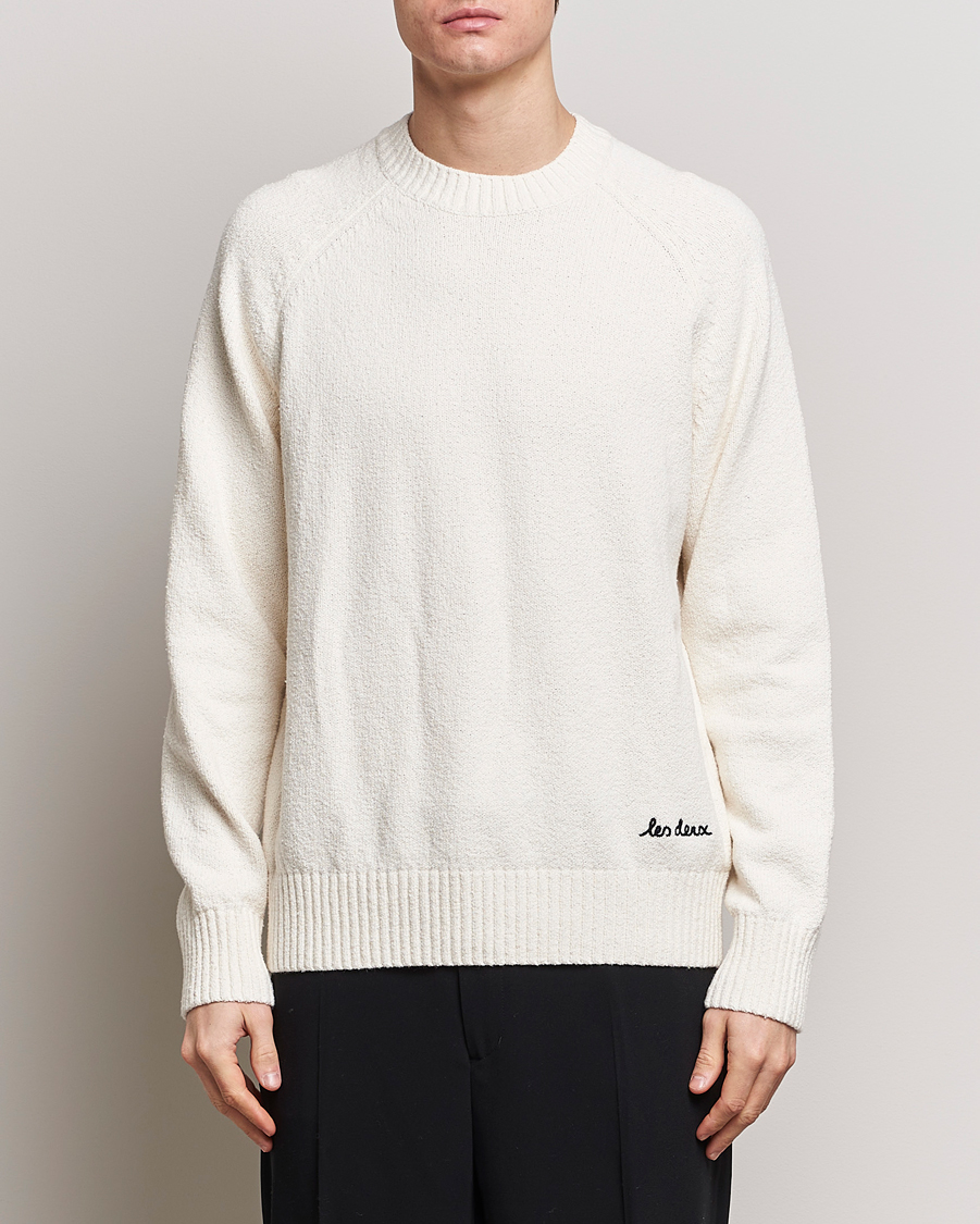 Heren | LES DEUX | LES DEUX | Brad Roundneck Knit Ivory