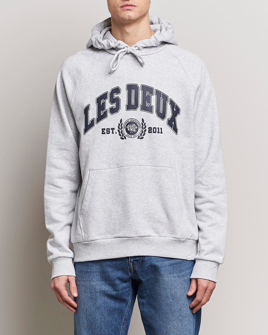 Heren |  | LES DEUX | University Hoodie Snow Melange