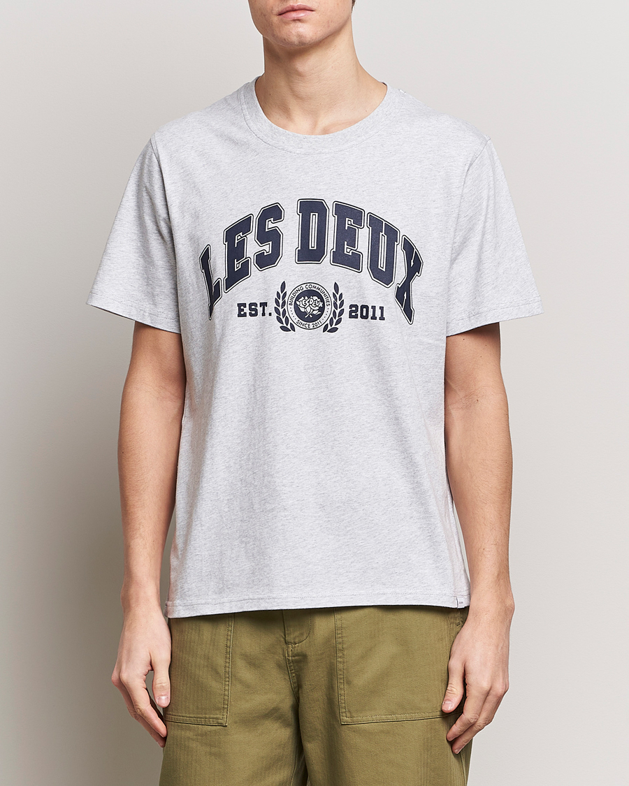 Heren |  | LES DEUX | University T-Shirt Snow Melange