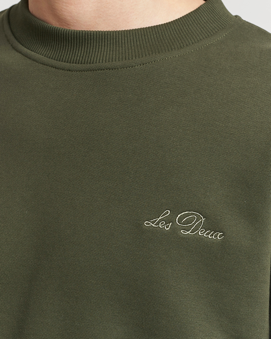 Heren | Truien | LES DEUX | Crew Sweatshirt Forrest Green