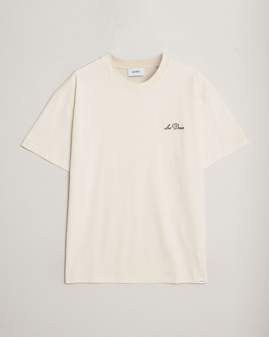 Heren | T-shirts | LES DEUX | Crew T-Shirt Light Ivory