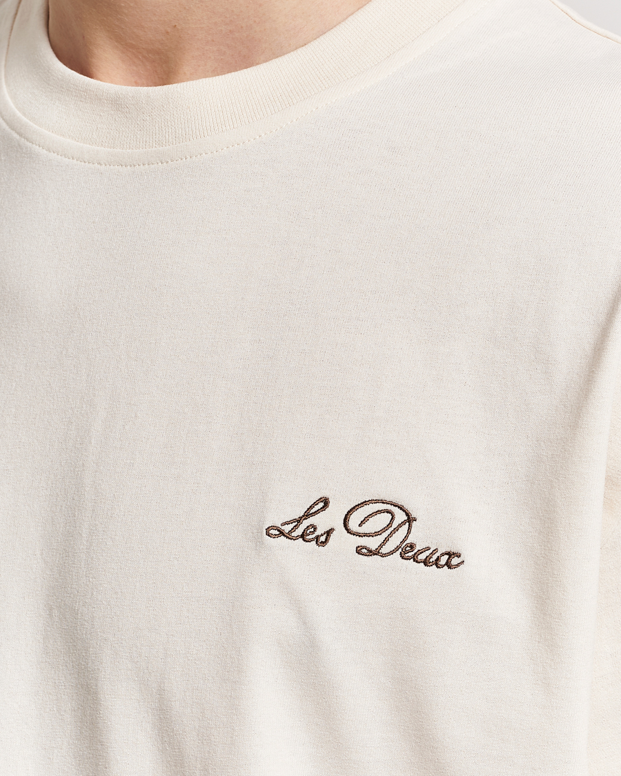Heren | T-shirts | LES DEUX | Crew T-Shirt Light Ivory