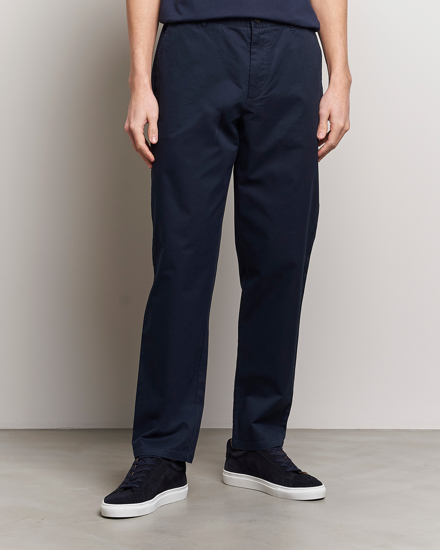 Heren | LES DEUX | LES DEUX | Jared Twill Chino Pants Dark Navy