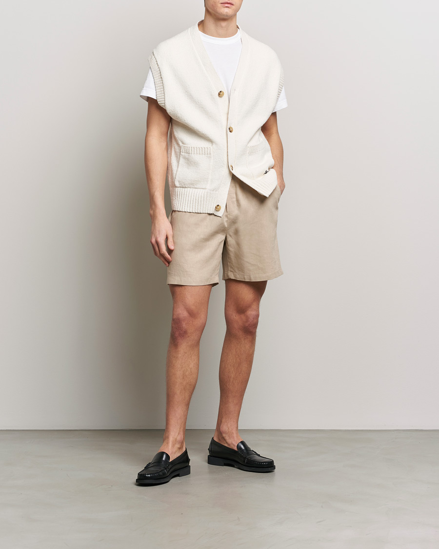 Heren | Korte broek | LES DEUX | Otto Linen Shorts Light Desert Sand