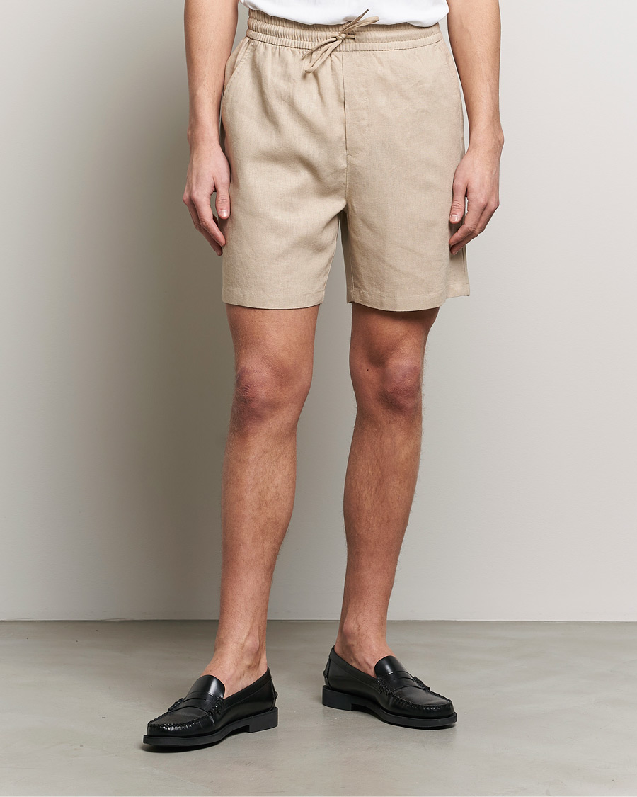 Heren | Linnen shorts | LES DEUX | Otto Linen Shorts Light Desert Sand