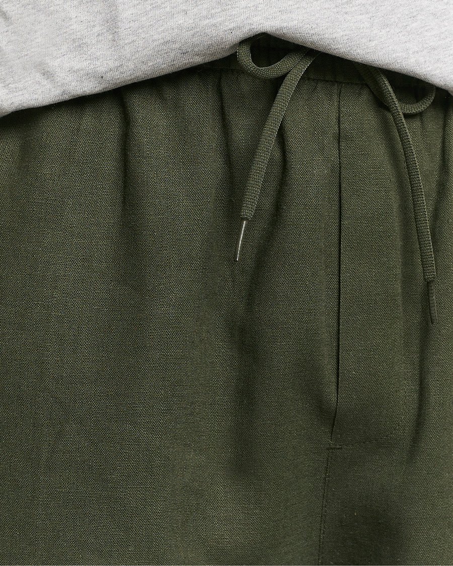Heren | Korte broek | LES DEUX | Otto Linen Shorts Forrest Green