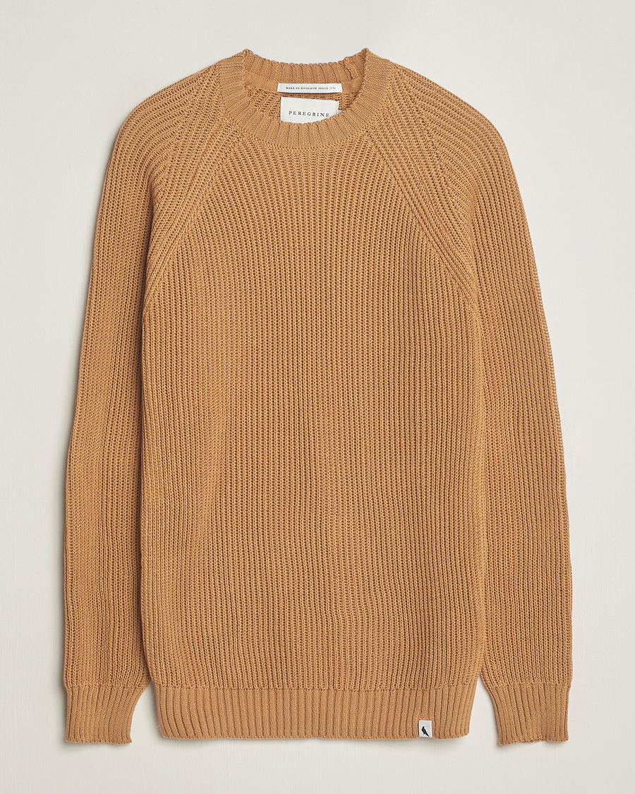 Heren | Truien | Peregrine | Harry Organic Cotton Sweater Amber
