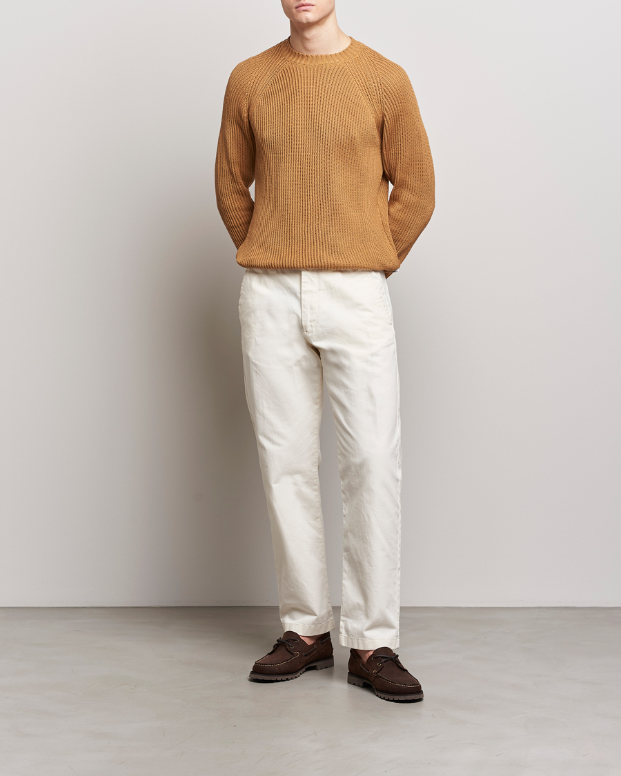 Heren | Truien | Peregrine | Harry Organic Cotton Sweater Amber