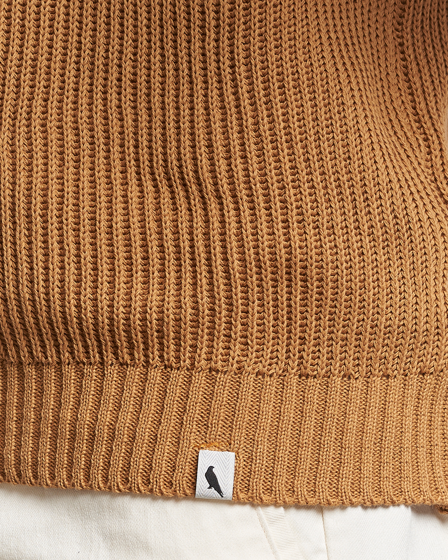Heren | Truien | Peregrine | Harry Organic Cotton Sweater Amber