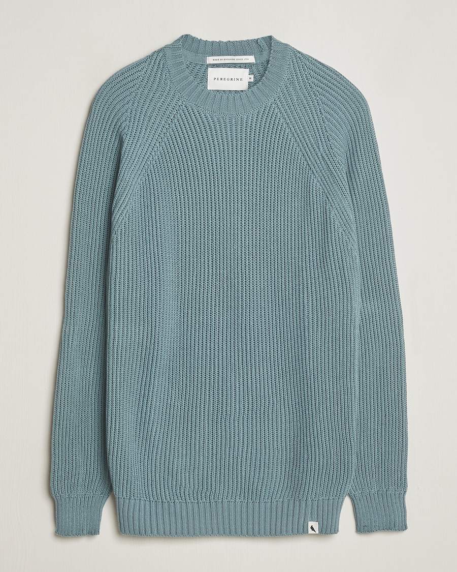 Heren | Truien | Peregrine | Harry Organic Cotton Sweater Lovat