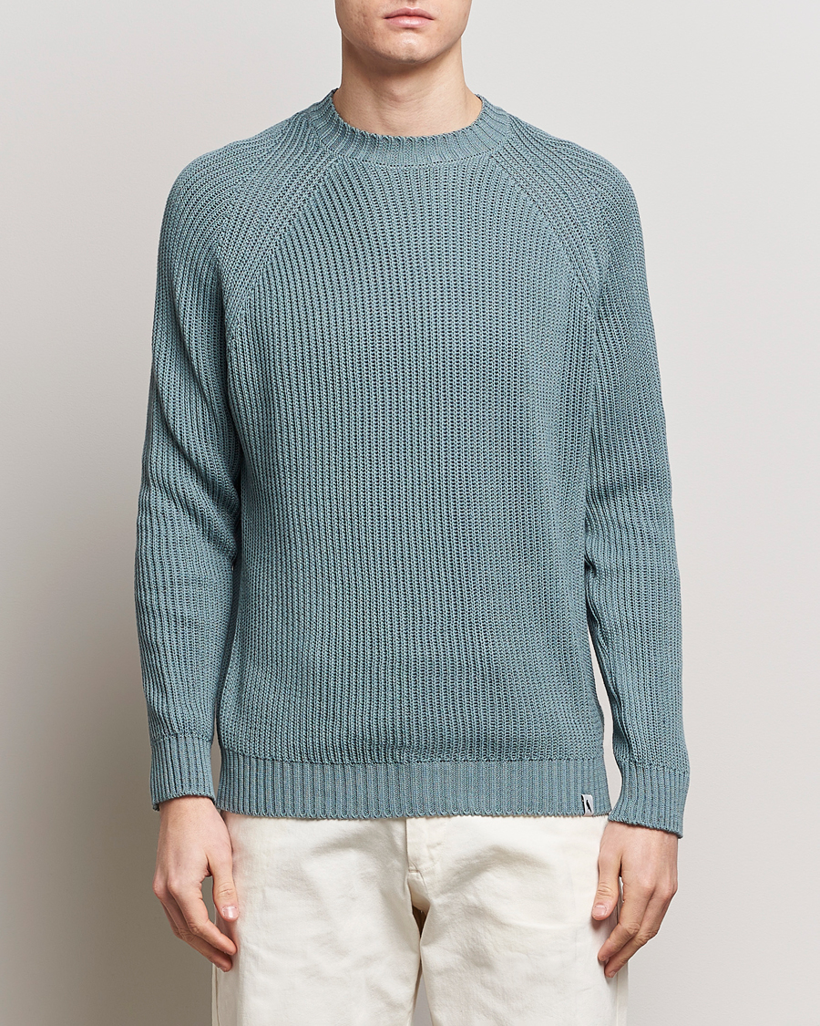 Heren | Best of British | Peregrine | Harry Organic Cotton Sweater Lovat