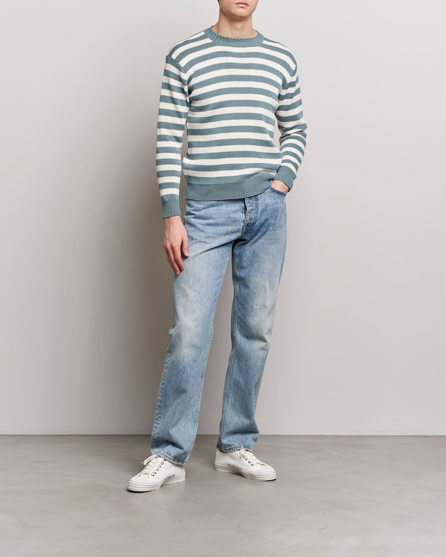 Heren | Truien | Peregrine | Richmond Organic Cotton Sweater Lovat