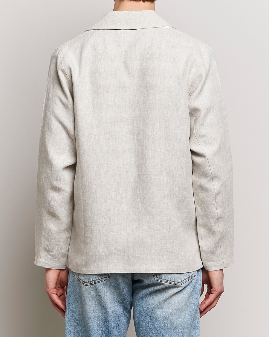 Heren | Overhemden | Peregrine | Grange Linen Shacket Natural