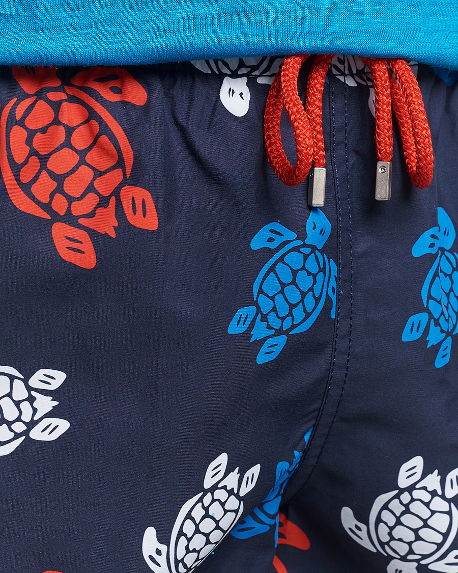 Heren | Zwembroek | Vilebrequin | Moorea Printed Swimshorts Bleu Marine