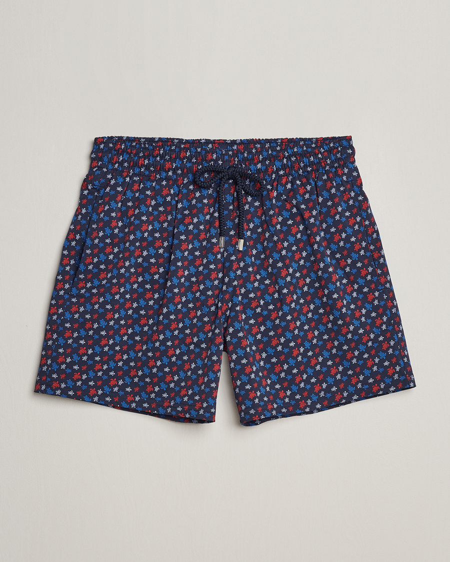 Heren | Zwembroek | Vilebrequin | Moorea Printed Swimshorts Bleu Marine