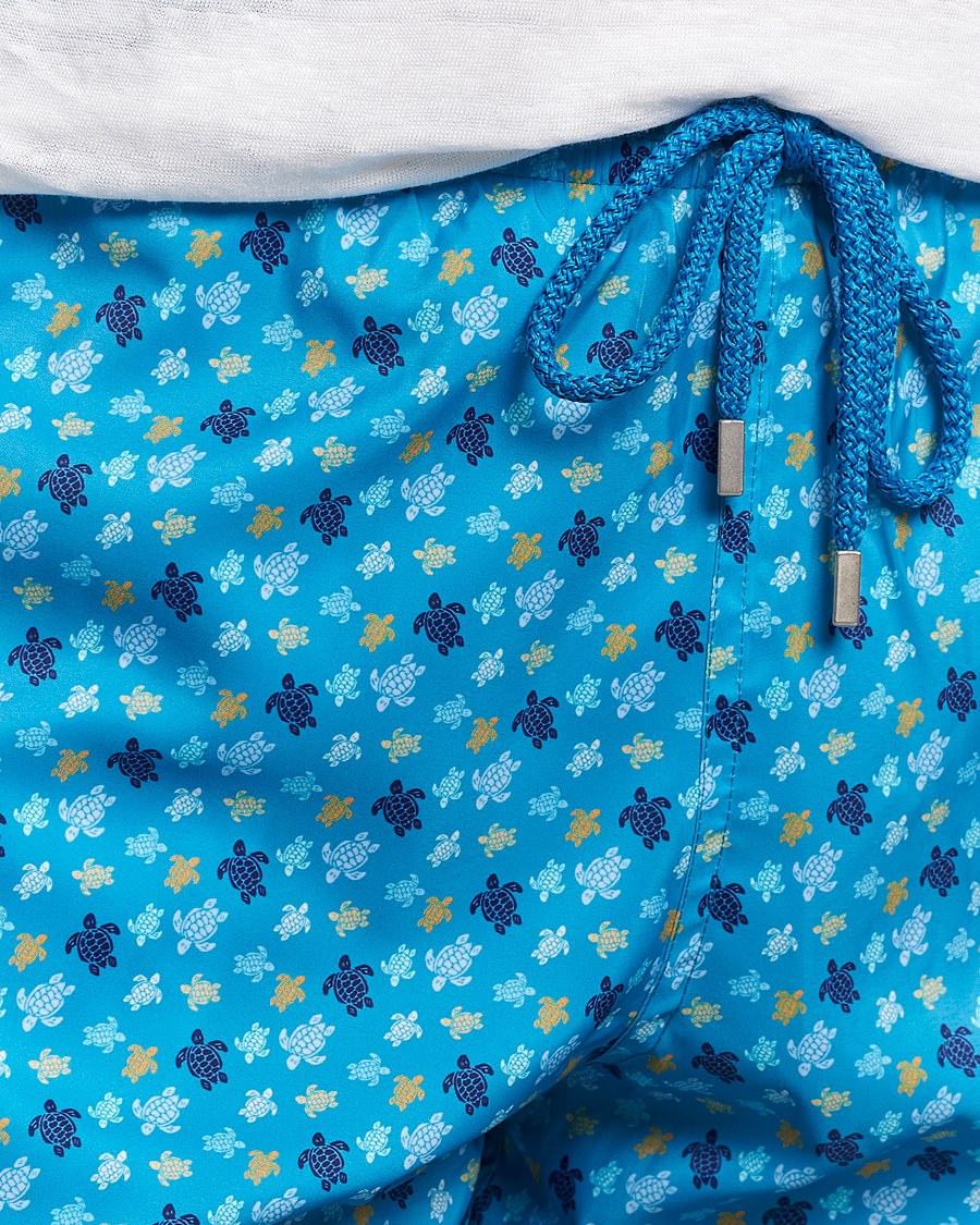 Heren | Zwembroek | Vilebrequin | Mahina Printed Swimshorts Bleu Hawaii