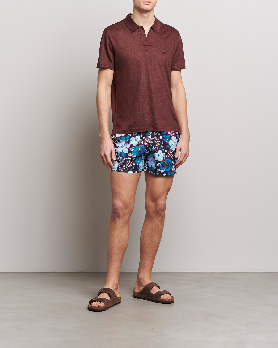 Heren | Zwembroek | Vilebrequin | Moorise Printed Swimshorts Minuit