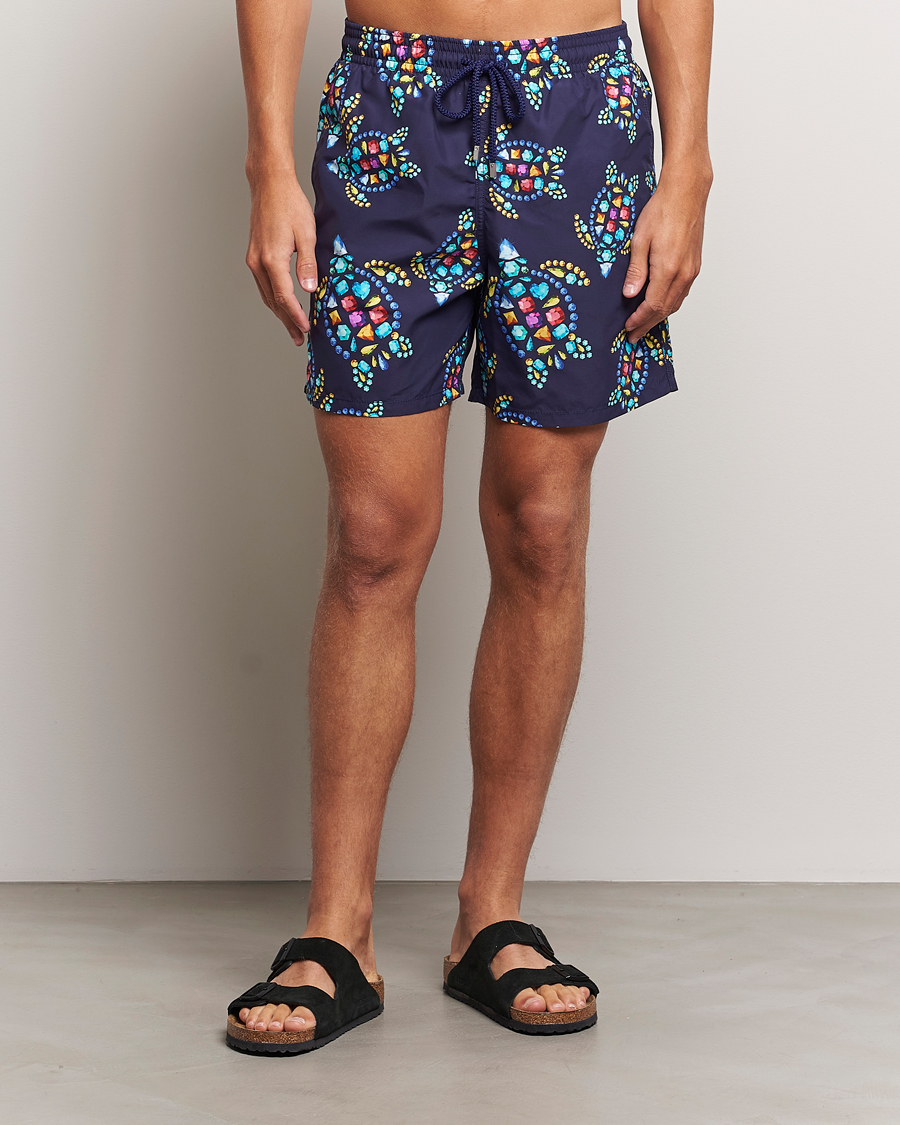 Heren | Zwembroek | Vilebrequin | Moorea Printed Swimshorts Minuit