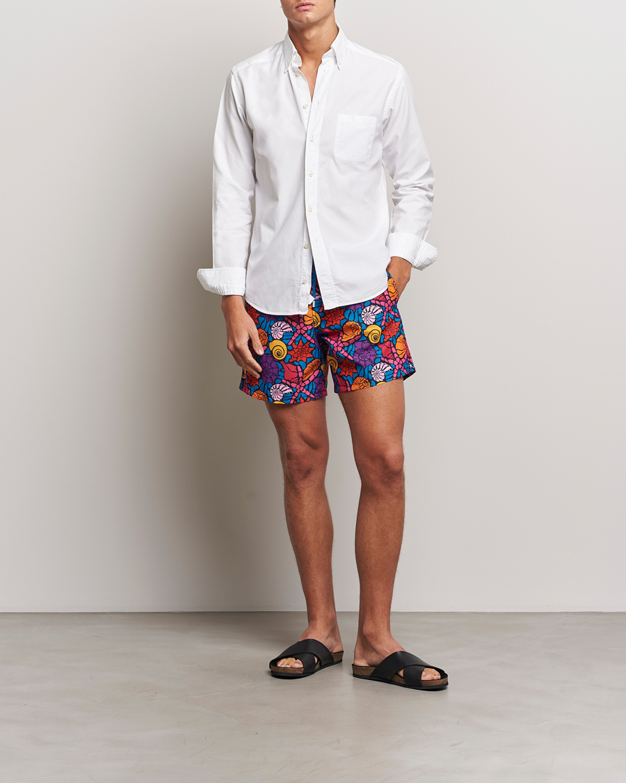 Heren | Zwembroek | Vilebrequin | Moorea Printed Swimshorts Bleu Marine
