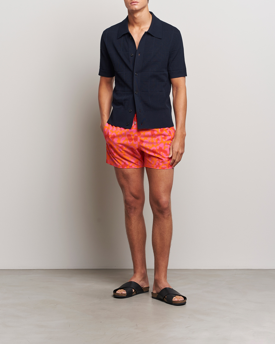 Heren | Vilebrequin Moorise Printed Swimshorts Abricot | Vilebrequin | Moorise Printed Swimshorts Abricot