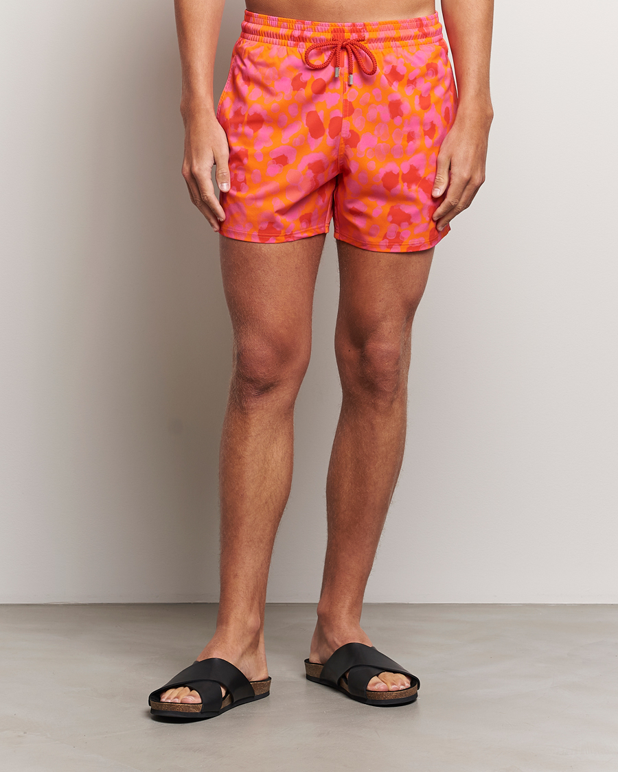 Heren | Vilebrequin Moorise Printed Swimshorts Abricot | Vilebrequin | Moorise Printed Swimshorts Abricot