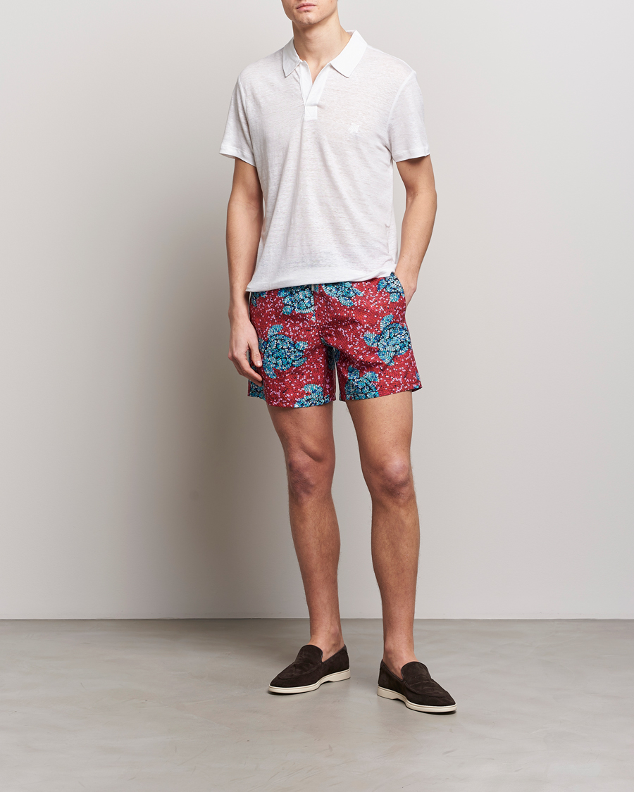 Heren | Zwembroek | Vilebrequin | Moorea Printed Swimshorts Merlot