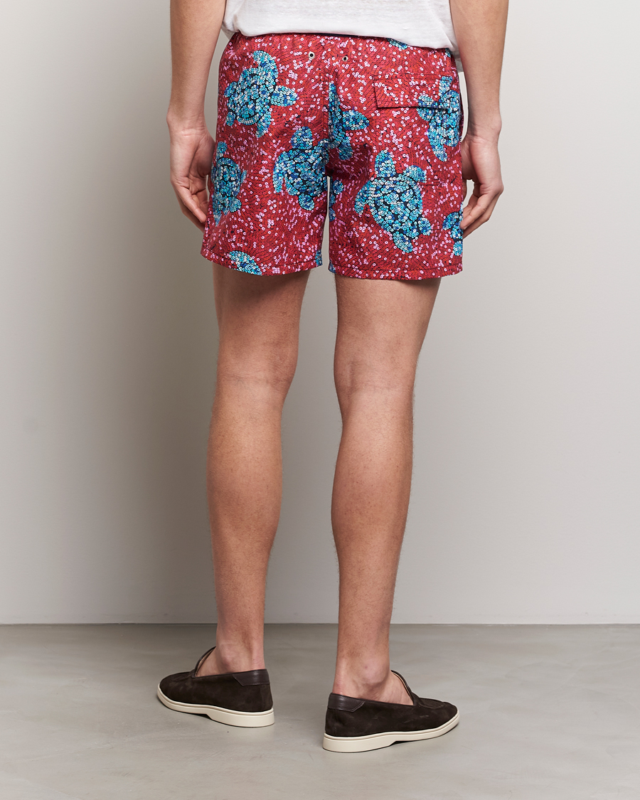 Heren | Zwembroek | Vilebrequin | Moorea Printed Swimshorts Merlot