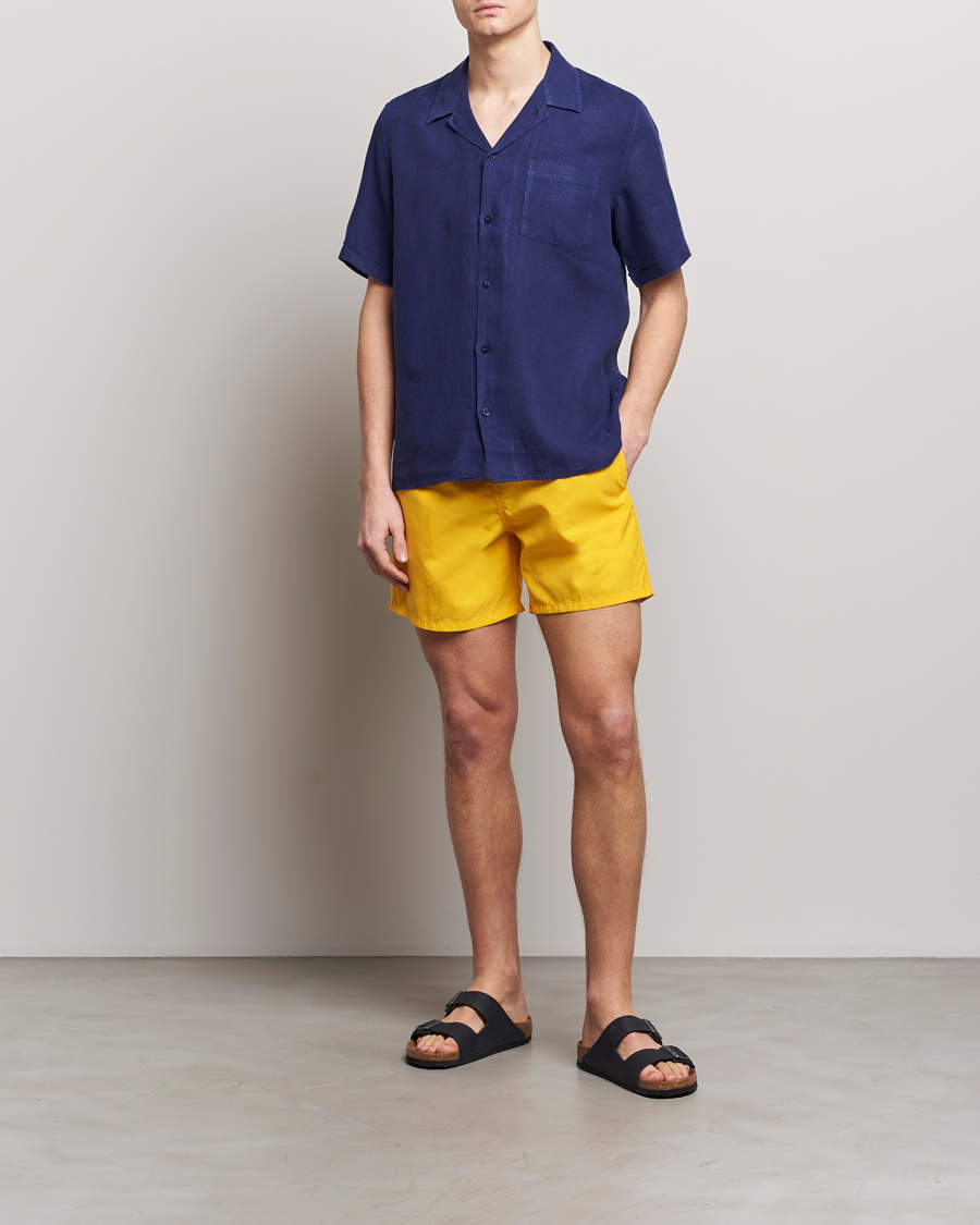Heren | Overhemden | Vilebrequin | Carhli Resort Short Sleeve Shirt Minuit